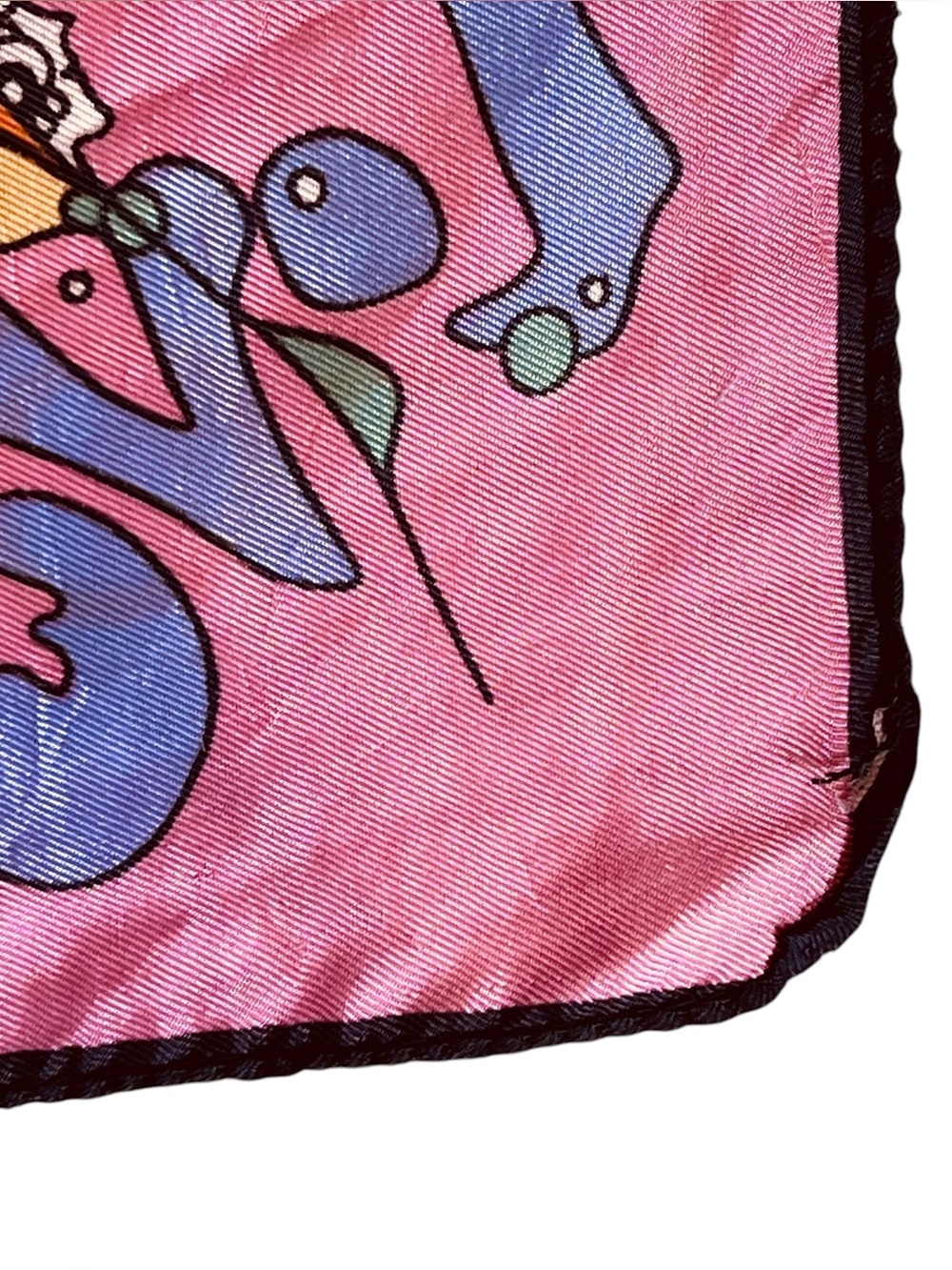Peter Max 1970s Vintage Rare Pop Art Love Silk Scarf Psychedelic Colorful Pink - Picture 14 of 15